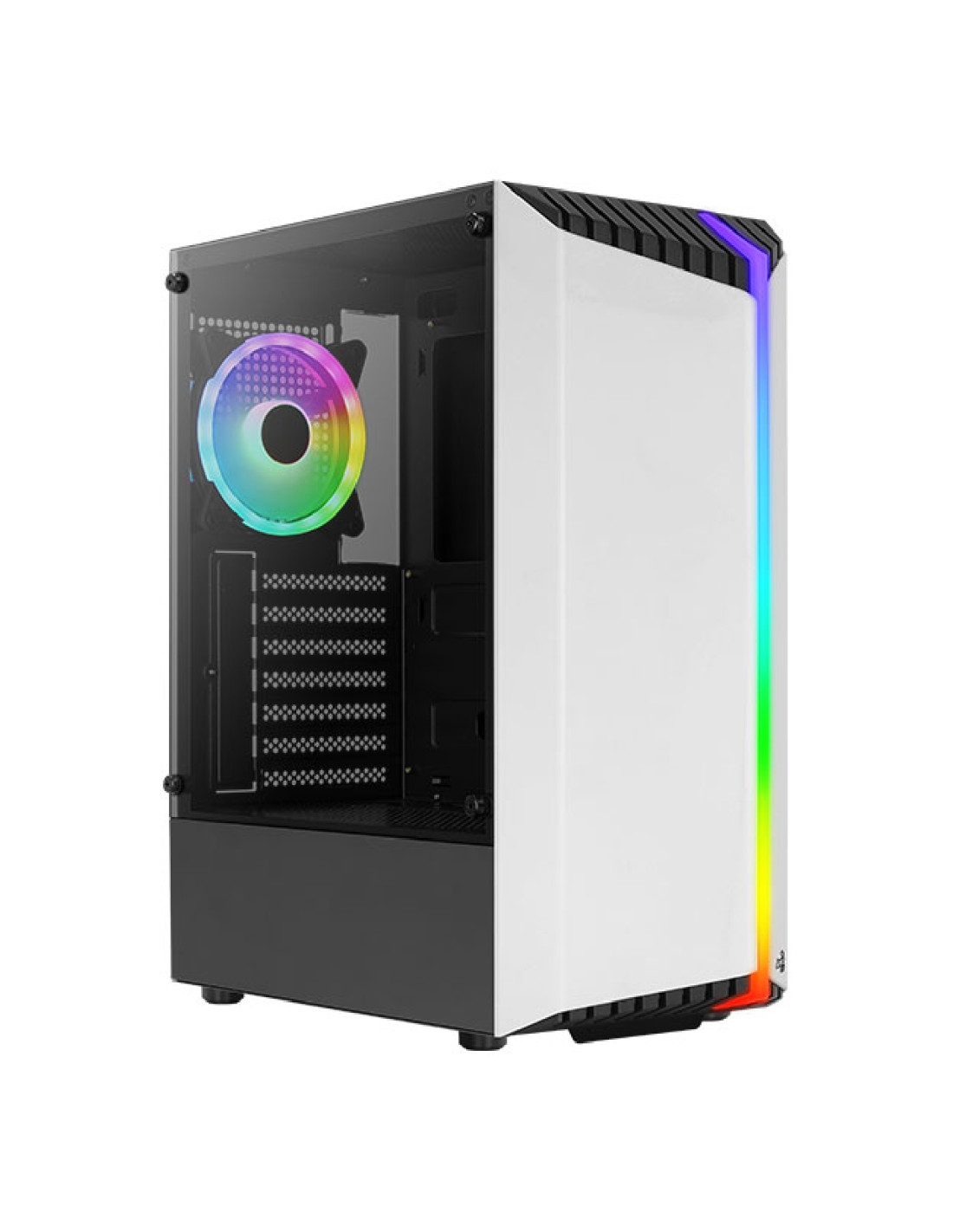 Gabinete Gamer Aerocool Bionic White Rgb Vidrio G Wt V2