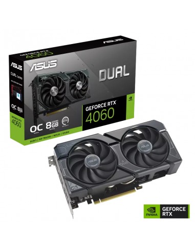 Placa De Video Geforce Asus Rtx 4060 Dual Oc 8gb Black