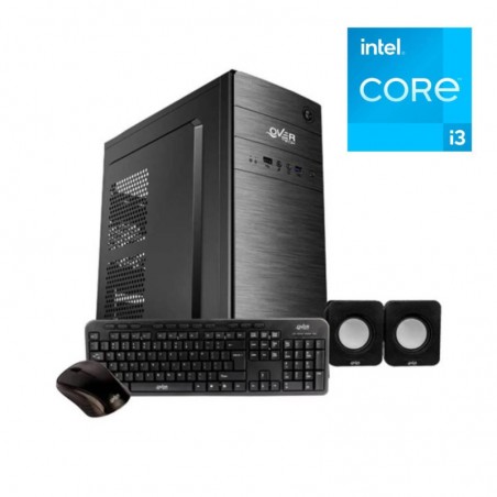 PC OFICINA INTEL I3 10105 8GB SSD 120GB H510M GAB KIT C/WIFI + TECLADO, MOUSE Y PARLANTES