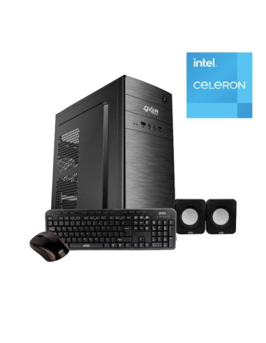 Pc Oficina Intel Celeron G5905 4gb Ssd 120gb H510 Gab Kit + Teclado, Mouse Y Parlantes