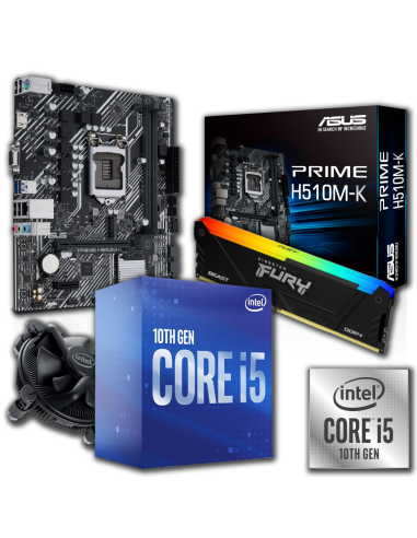 Combo Actualizacion Intel I5 10400 + 16gb 3200mhz Rgb + H510m