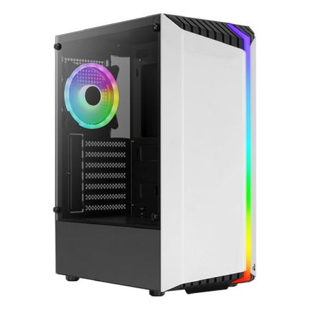 Gabinete Gamer Aerocool Bionic White Rgb Vidrio G-wt-v2