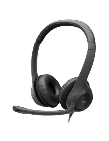 Auriculares Logitech H390 Stereo Negro