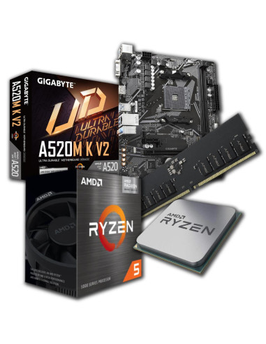 Combo Actualización Amd Ryzen 5 4600g + 8gb 3200mhz + Mb A520m