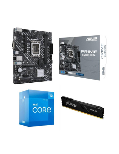 Combo Actualizacion Intel Core I5 12400 + 16gb 3200mhz + H610m