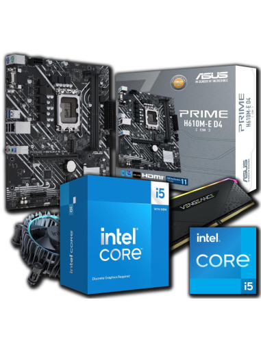 Combo Actualizacion Intel I5 14400f + 8gb 3600mhz Rgb + H610m