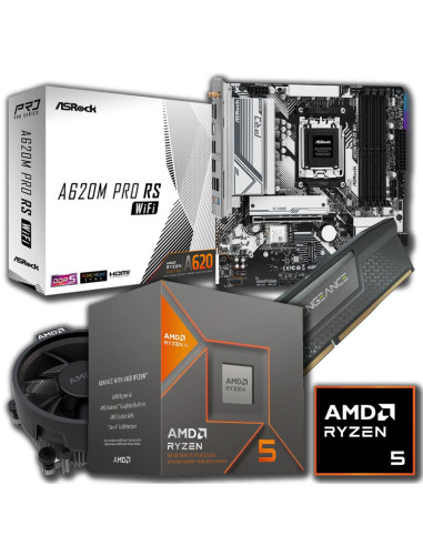 Combo Actualizacion Amd Ryzen 5 8600g + 16gb 5200mhz + A620m Wifi