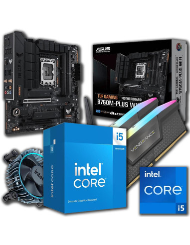 Combo Actualizacion Intel I5 14400f + 32gb 5200mhz Rgb + B760m Tuf Wifi