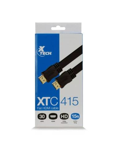 Cable Hdmi Xtech Plano Hdmi A Hdmi 4.57mts 1080p