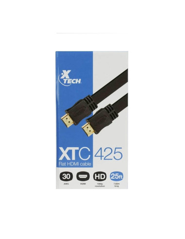 Cable Hdmi Xtech Plano Hdmi A Hdmi 7.62mts 1080p