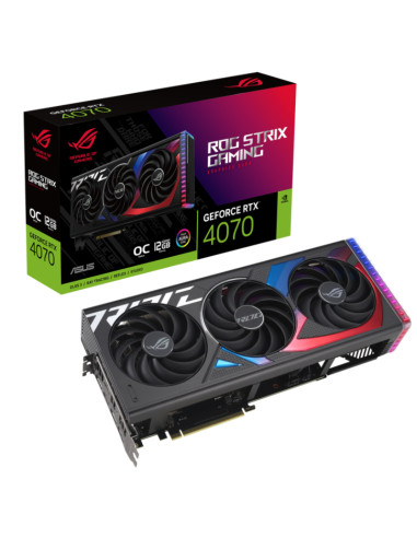 Placa De Video Geforce Asus Rtx 4070 Rog Strix Gaming 12gb