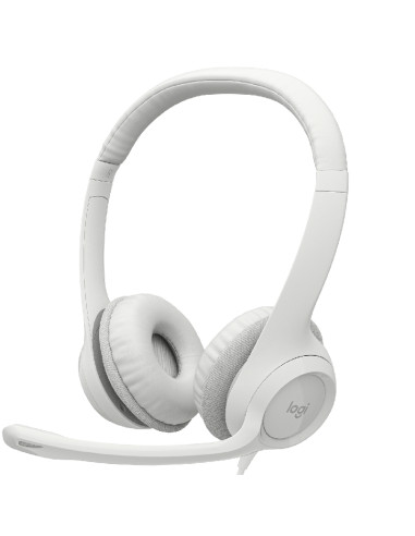 AURICULARES LOGITECH H390 STEREO WHITE