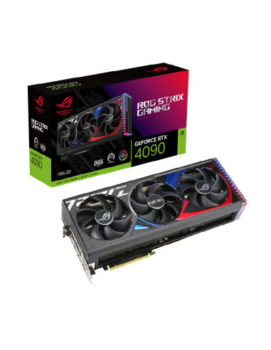 Placa De Video Asus Geforce Rtx 4090 24gb Gddr6x Rog Strix