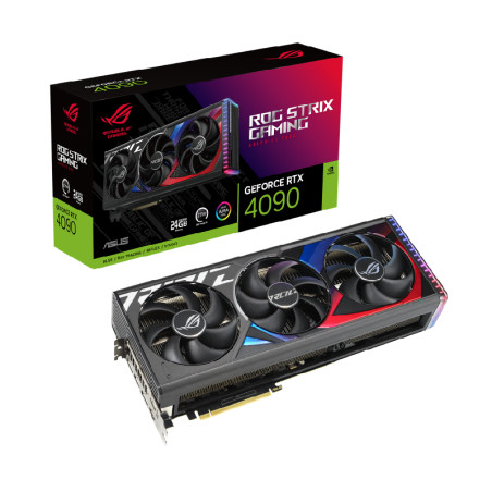 Placa De Video Asus Geforce Rtx 4090 24gb Gddr6x Rog Strix