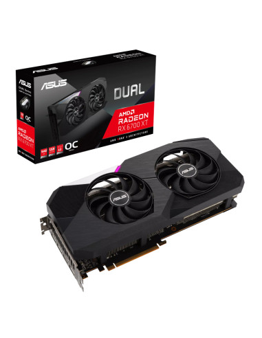 Placa De Video Asus Radeon Rx 6700 Xt Oc 12gb Gddr6 Dual