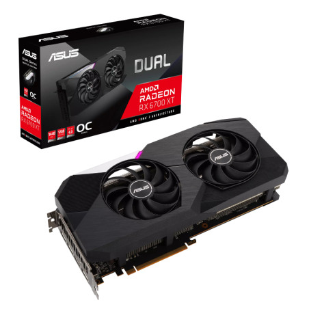 Placa De Video Asus Radeon Rx 6700 Xt Oc 12gb Gddr6 Dual