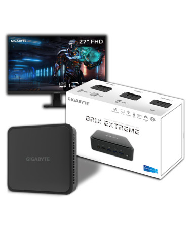 Mini Pc Gigabyte Intel I7 1260p Ram 32gb Ssd 512gb Monitor Gs27f + Mk120