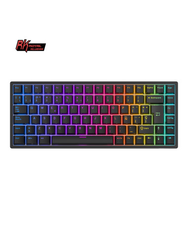 Teclado Rk84 Wireless Black Switch Red 75%