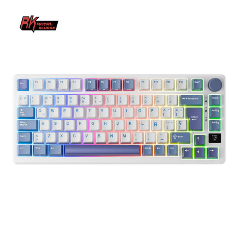 Teclado Rkm75 Wireless Taro Milk Switch Brown 75%