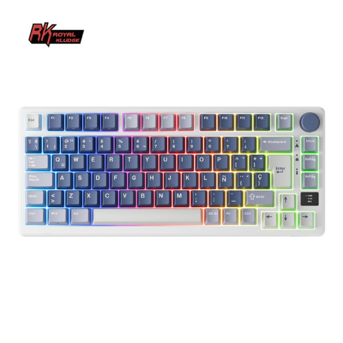 Teclado Rkm75 Wireless Ocean Blue Switch Brown 75%