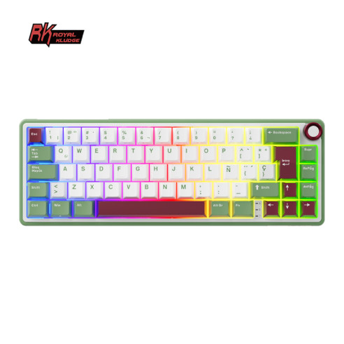 Teclado Rkr65 Greensand Switch Brown 65%