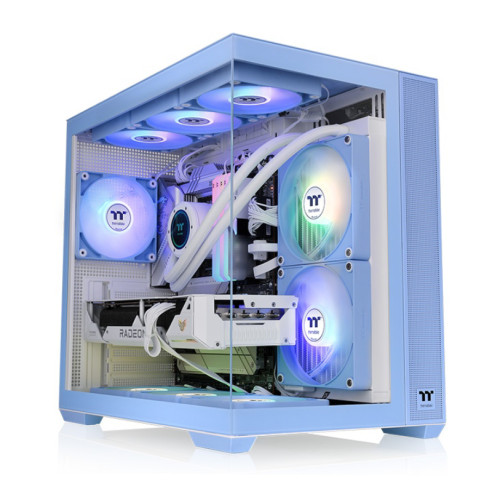 Gabinete Thermaltake View 380 Tg Mid Tower Atx X4 Hydrangea Blue