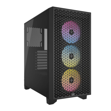 Gabinete Corsair 3000d Airflow Rgb Tg Mid-tower Black Fan X3