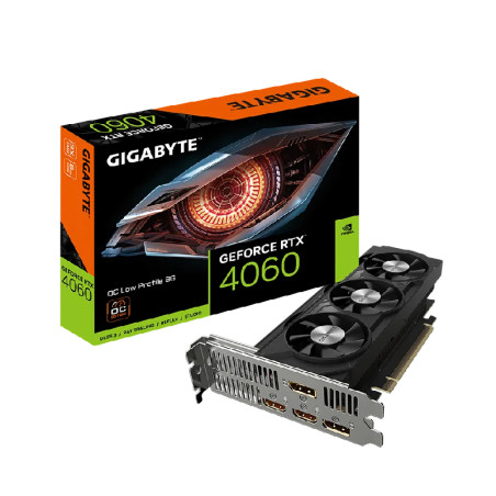 Placa De Video Geforce Gigabyte Rtx 4060 Oc Lp 8gb