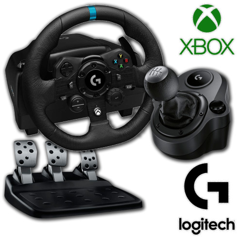 Volante Logitech G923 C/pedalera Xbox Pc + Palanca G29