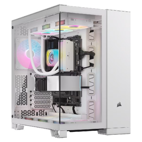 Gabinete Corsair 6500x Tg Mid-tower Dual Chamber White