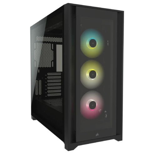 Gabinete Corsair Icue 5000x Rgb Tg Mid-tower Atx Black