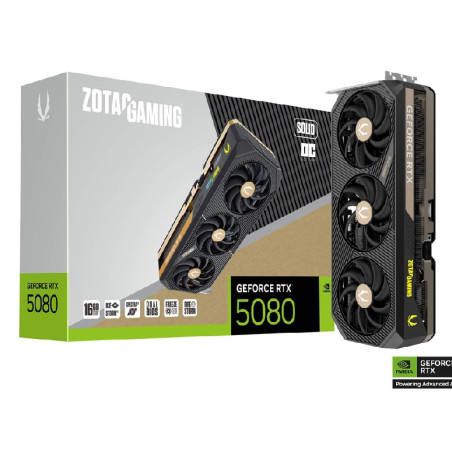 Placa De Video Geforce Rtx 5080 16gb Zotac Solid Oc Gddr7