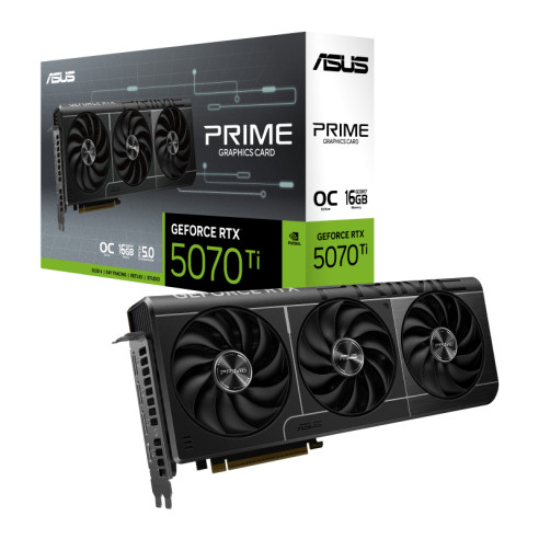 Placa De Video Geforce Rtx 5070 Ti Asus 16gb Gddr7 Prime Oc