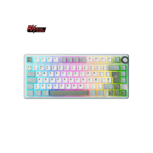 Teclado Royal Kludge Rkr75 Skycyan Switch Blue 75%