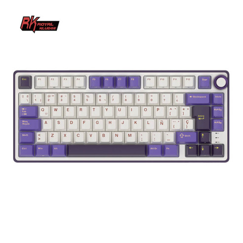 Teclado Royal Kludge Rkr75 Blackberry Switch Blue 75%