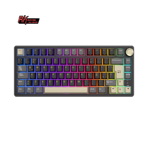 Teclado Royal Kludge Rkr75 Phantom Switch Silver 75%