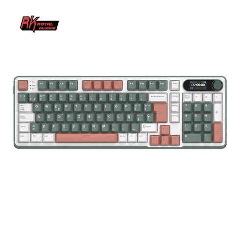 Teclado Royal Kludge Rks98 Wireless Camping Switch Brown 96%