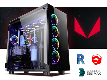 PC DISEÑO 3DMAX RYZEN 5800X B550 32GB SSD M.2 500GB RX 570 4GB 750W+ FORGE WATER XPG 240