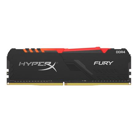 MEMORIA DDR4 HYPERX FURY RGB BLACK 8GB 2666MHZ