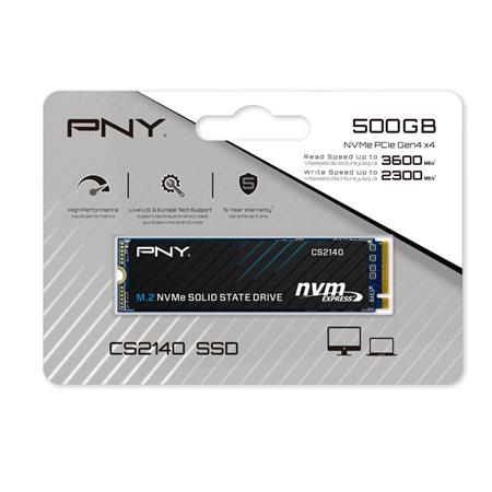 DISCO SOLIDO SSD M.2 PNY 500GB NVME CS2140 GEN 4